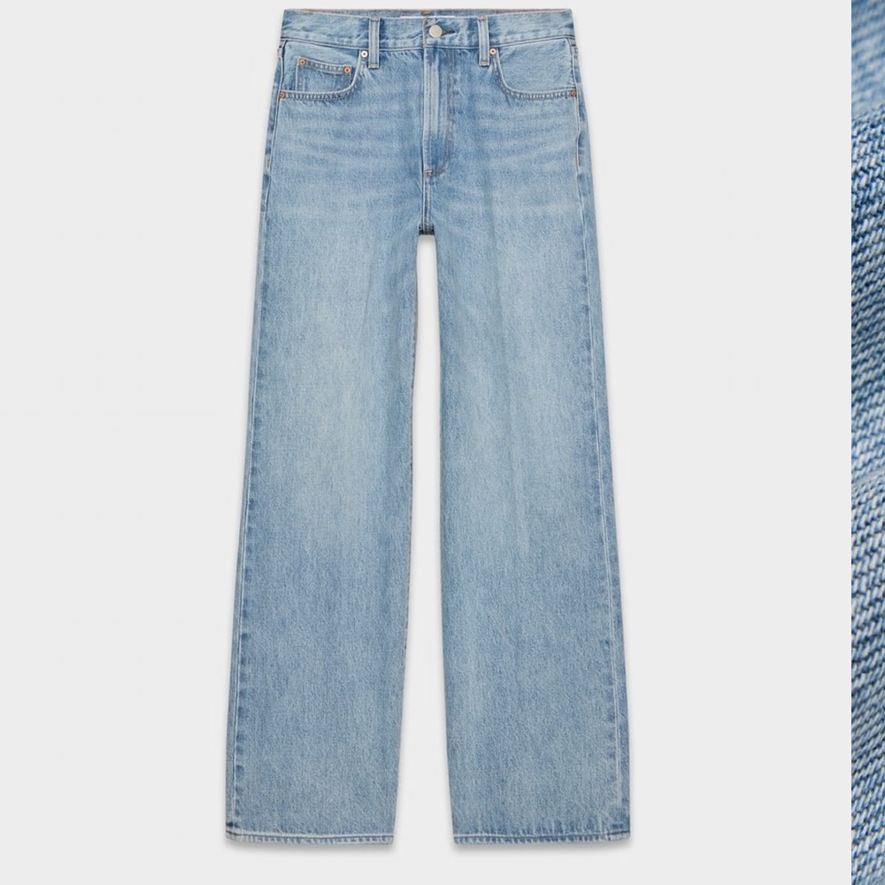 Denim Forum The Farrah Hi-Rise Wide Jean size 25